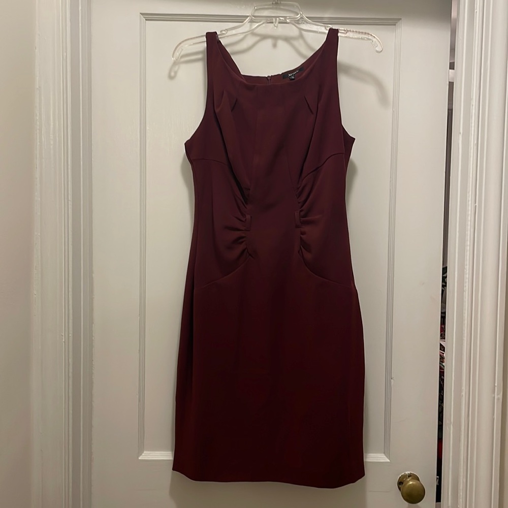 Burgundy dress